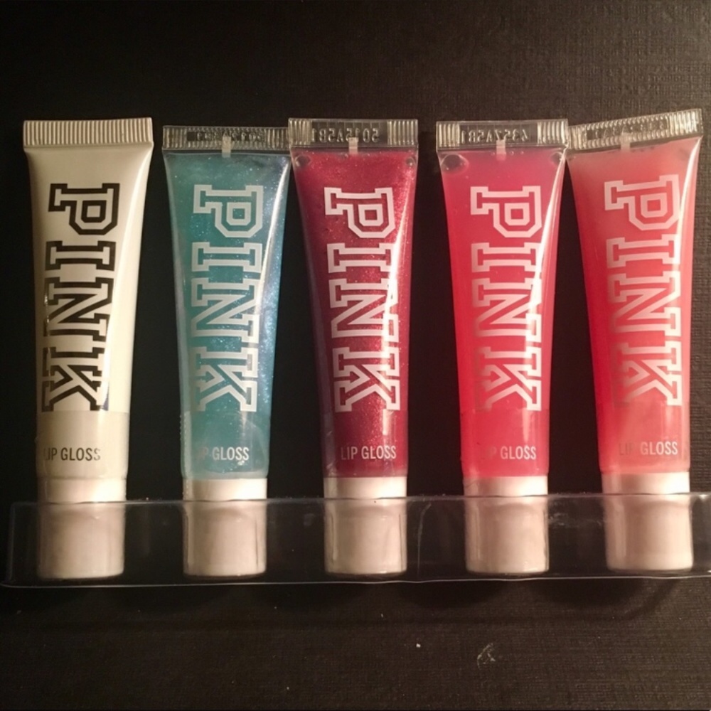 💥RARE FIND💥Lot of 5 Victoria’s Secret PINK lipglosses HTF